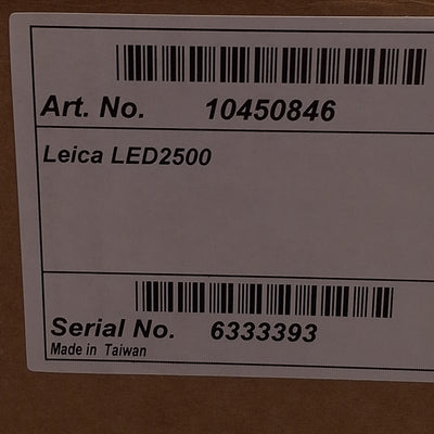 New Leica LED2500 Transmitted/Incident Light Base 100-240VAC, 331mm x 257mm Base