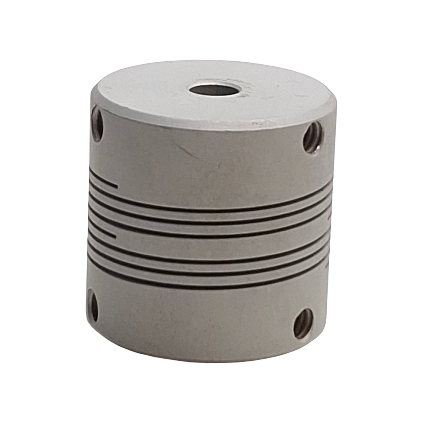 Used Helical AR125-16-8 Flexible Aluminum Coupling, Set Screw, 1/4in to 1/2in Bore