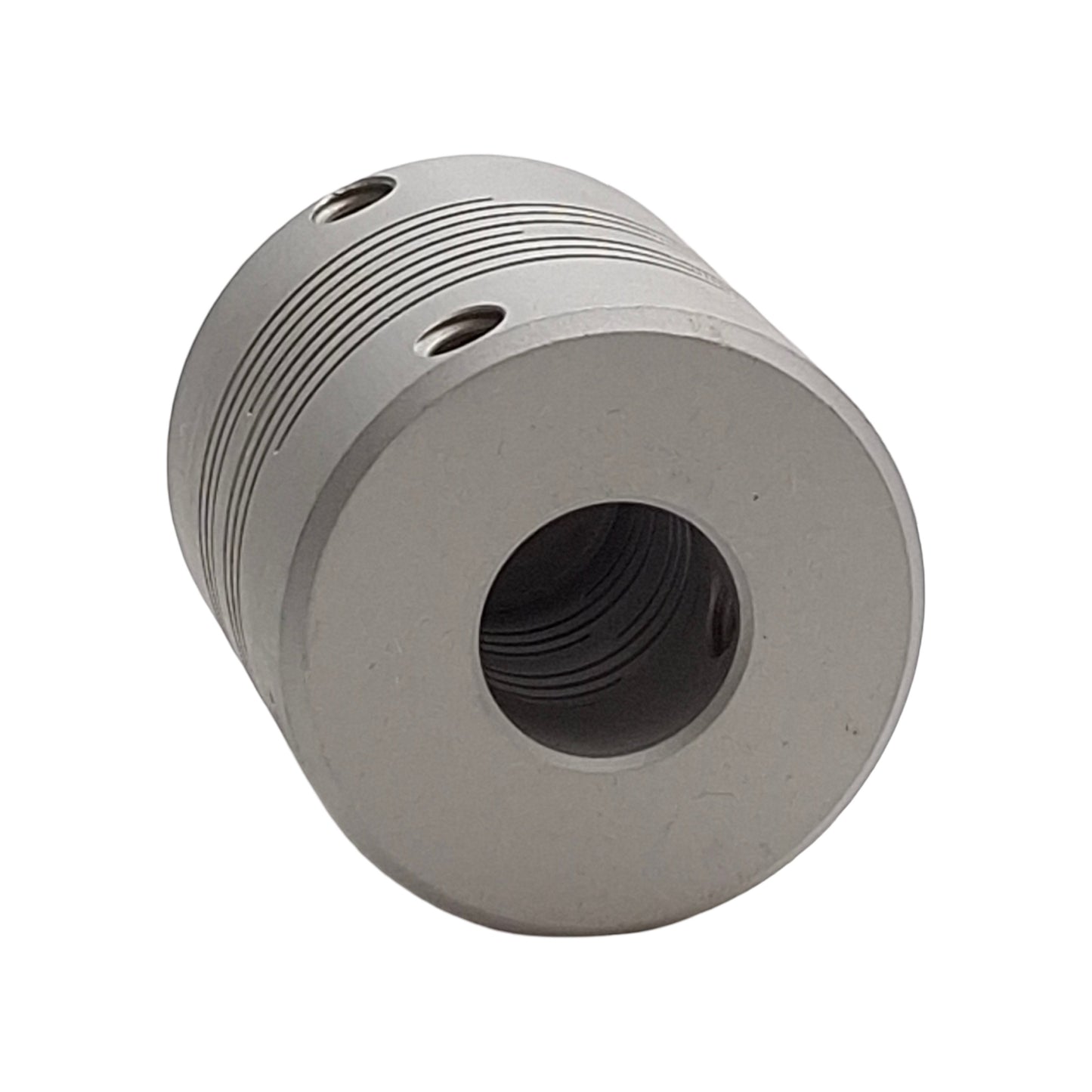 Used Helical AR125-16-8 Flexible Aluminum Coupling, Set Screw, 1/4in to 1/2in Bore