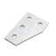 Used Lot of 4 80/20 4150 Angled Flat Plate, 4-Hole, 10-Series, 3in x 2in x 0.188in