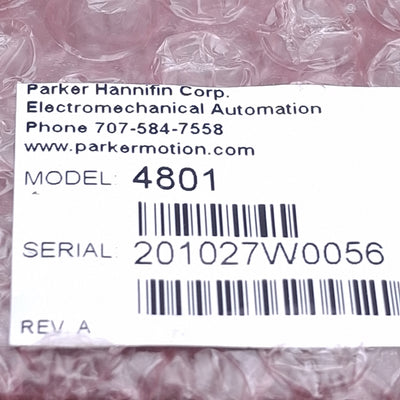 New Parker 4801 Ball Bearing Linear Slide 6in x 2.62in, #10-32, 123lbs, 4in Travel