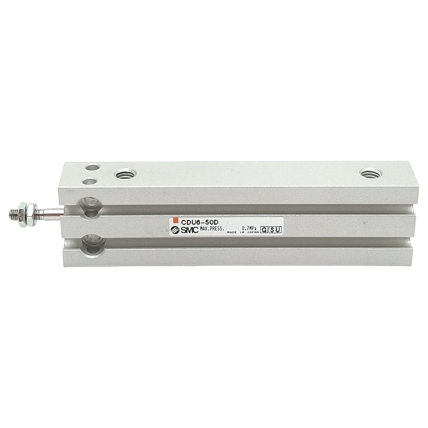 Used SMC CDU6-50D Free Mount Cylinder, ø6mm Bore, 50mm Stroke, M5 x 0.8, 0.7MPa Max