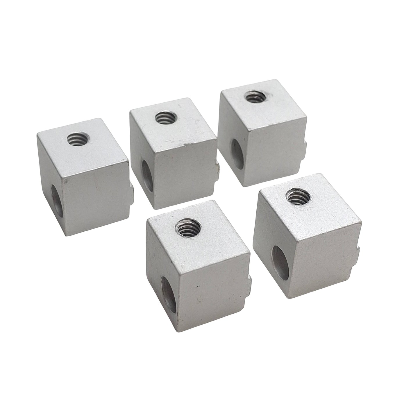 Used Lot of 5 80/20 2427 Aluminum Extrusion Panel Mount Block 10 Series *No Hardware*