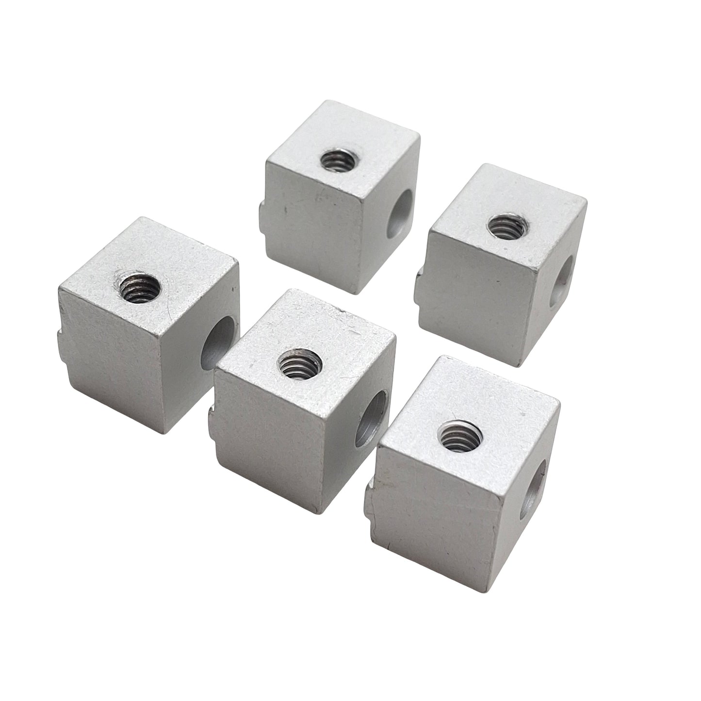 Used Lot of 5 80/20 2427 Aluminum Extrusion Panel Mount Block 10 Series *No Hardware*