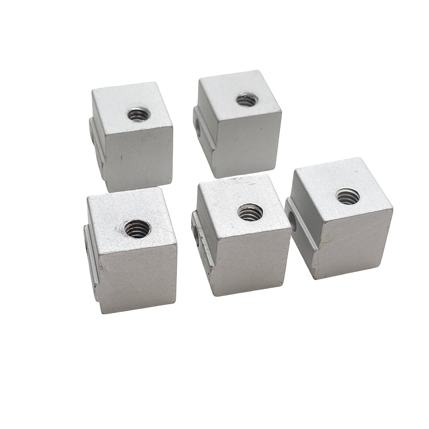 Used Lot of 5 80/20 2427 Aluminum Extrusion Panel Mount Block 10 Series *No Hardware*