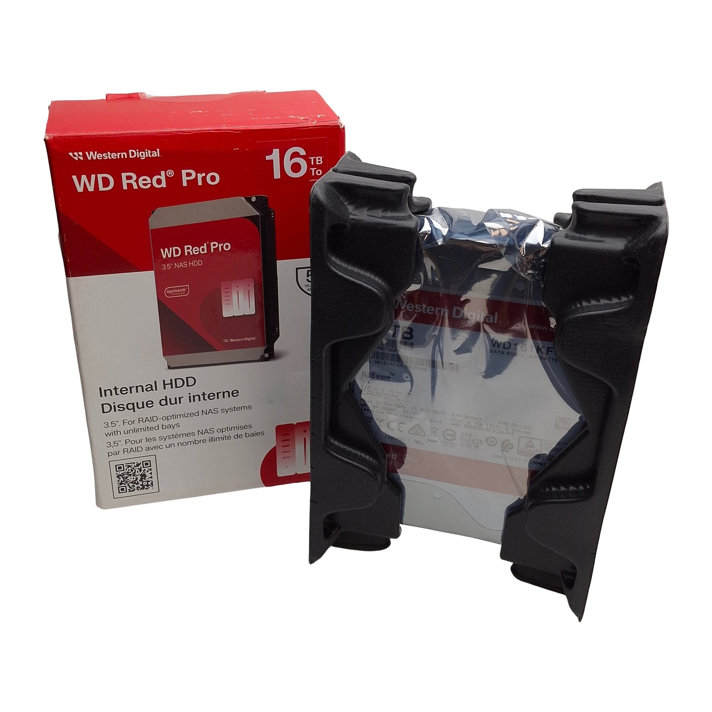 New Western Digital WD161KFGX-SPCMAN0 WD Red Pro NAS HDD, 16TB, SATA, 3.5in