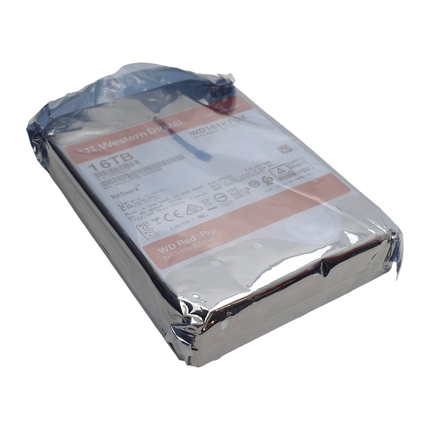 New Western Digital WD161KFGX-SPCMAN0 WD Red Pro NAS HDD, 16TB, SATA, 3.5in