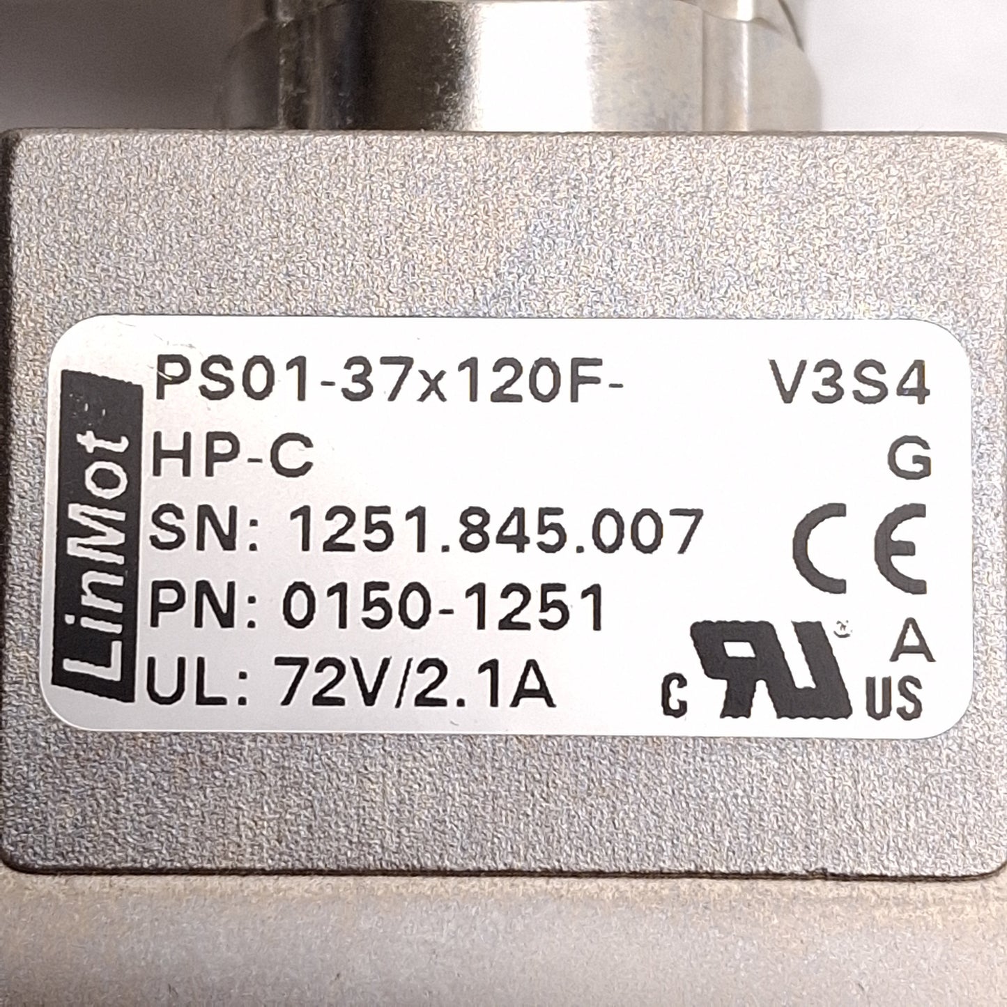 Used LinMot PS01-37x120F-HP-C Linear Motor Stator, ø37mm OD, ø20mm ID, 240mm Length