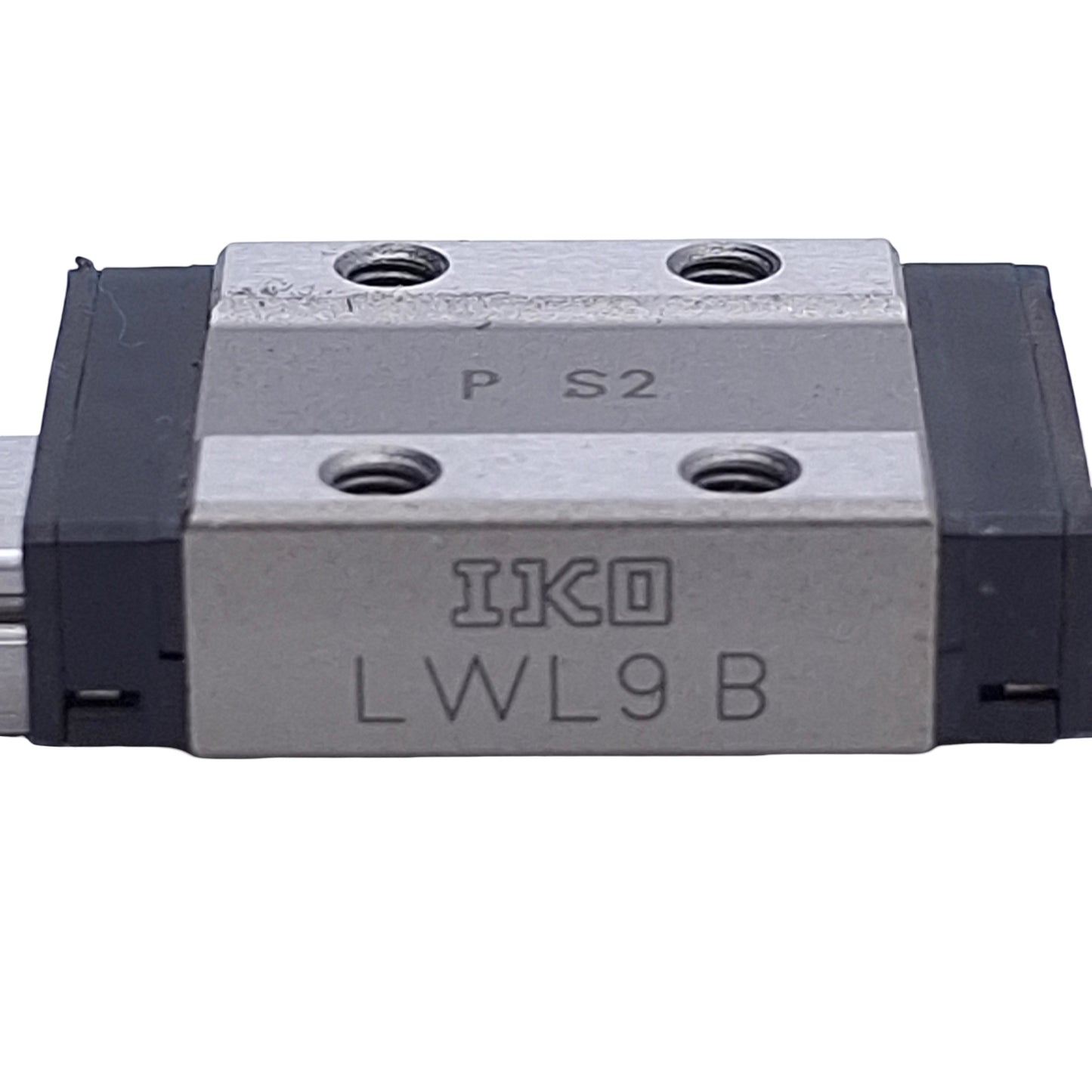 Used IKO LWL9B Linear Ball Bearing Carriage Slide (2x) w/ 280mm Guide Rail, 9mm Wide