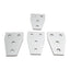 Used Lot of 4 80/20 4141 Four Hole Tee Flat Plates, 3in x 2in x 0.188in, 10 Series