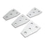 Used Lot of 4 80/20 4141 Four Hole Tee Flat Plates, 3in x 2in x 0.188in, 10 Series