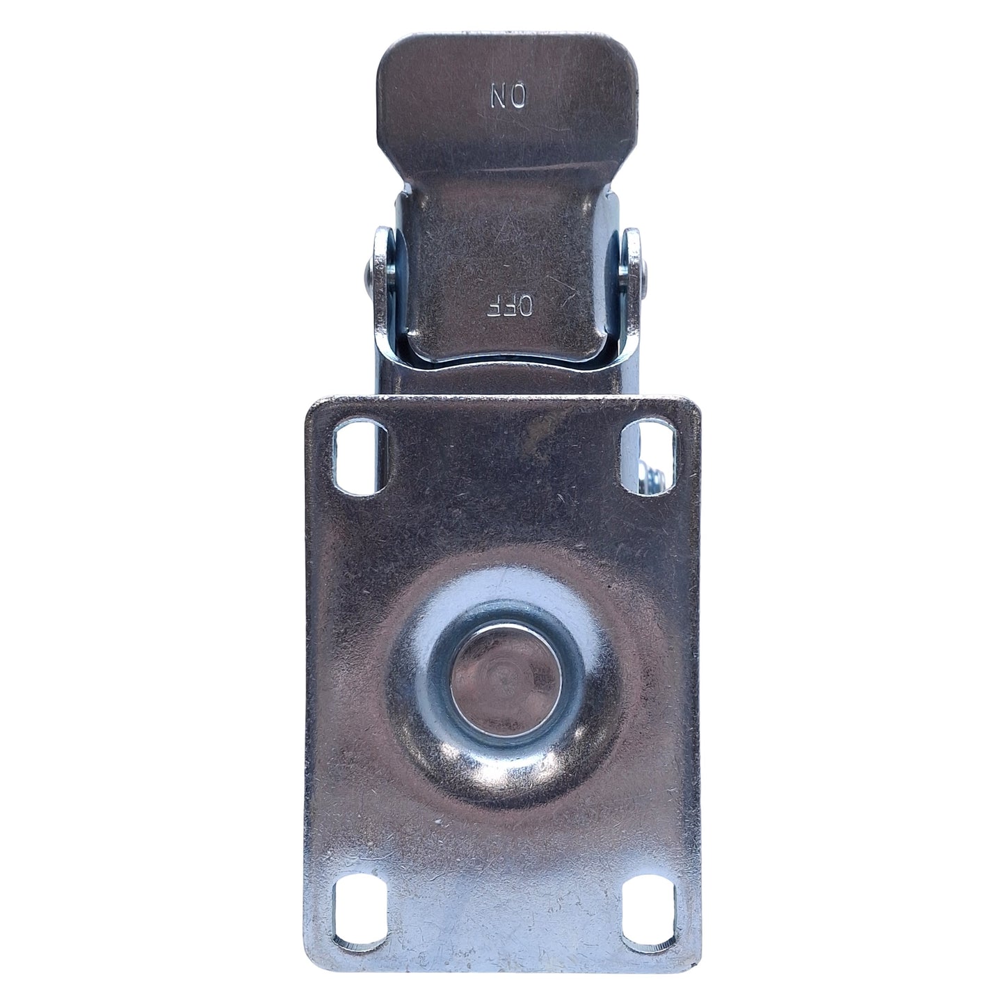 Used Lot of 4 Locking Swivel Caster ø5in Wheel, 1in Tread Width, 3.6in x 2.5in Plate