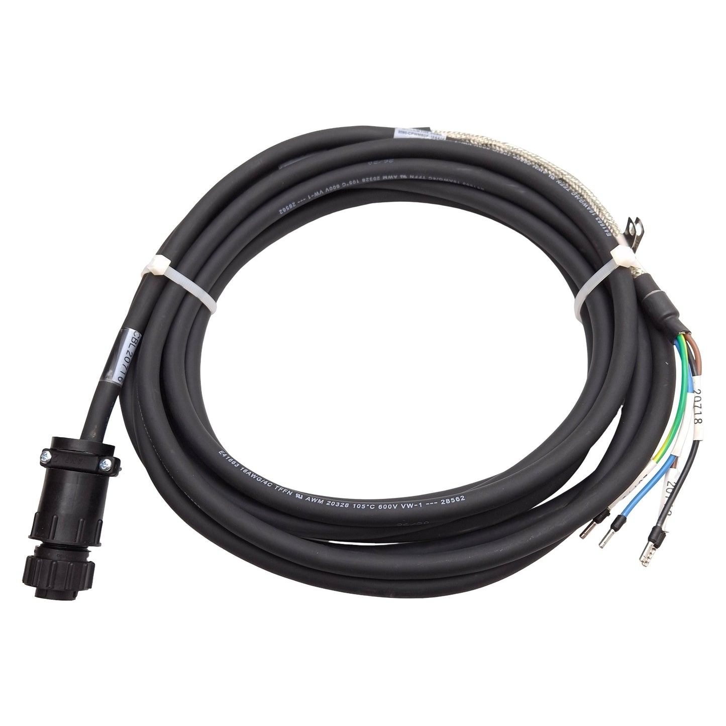 Used Allen Bradley 2090-CPWM6DF-16AA05 TL-Series Standard Motor Power Cable, 5m Long