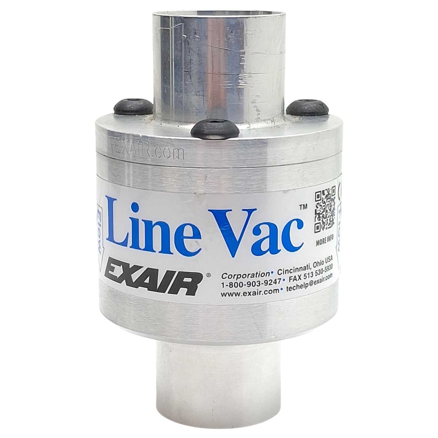 Used Exair 6062-316 Pneumatic Line Vac, ø1-1/4in Hose, 1/4in NPT Port, 250psi Max