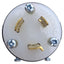 New Hubbell HBL2341 Twist-Lock Male Plug, 2-Pole 3-Wire, Rating: 20A 480VAC, L8-20P