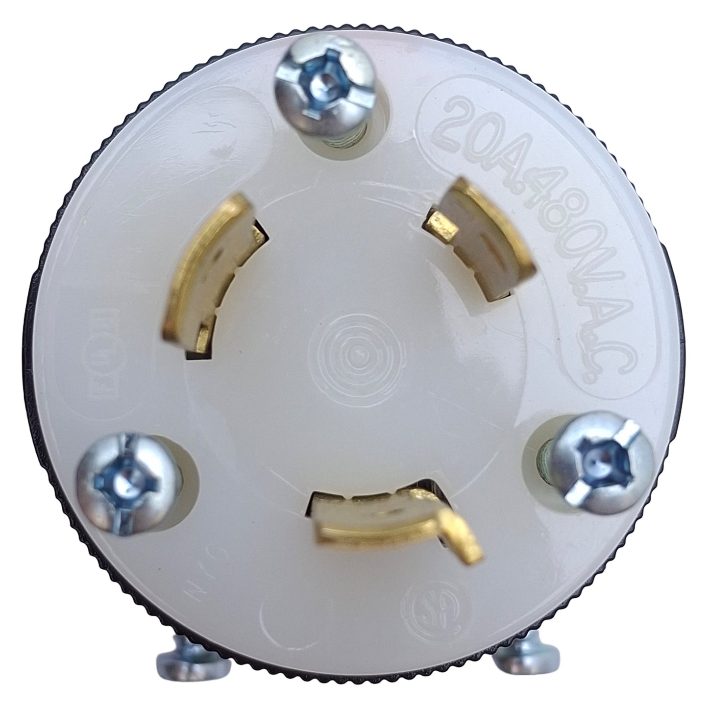 New Hubbell HBL2341 Twist-Lock Male Plug, 2-Pole 3-Wire, Rating: 20A 480VAC, L8-20P