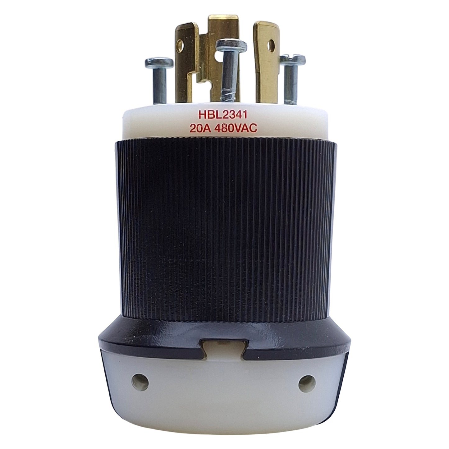 New Hubbell HBL2341 Twist-Lock Male Plug, 2-Pole 3-Wire, Rating: 20A 480VAC, L8-20P