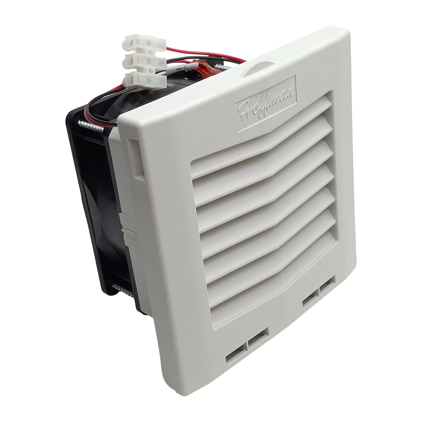 New Hoffman HF0524414 nVent Enclosure Filter Fan 24VDC, 35CFM, 5in x 5in