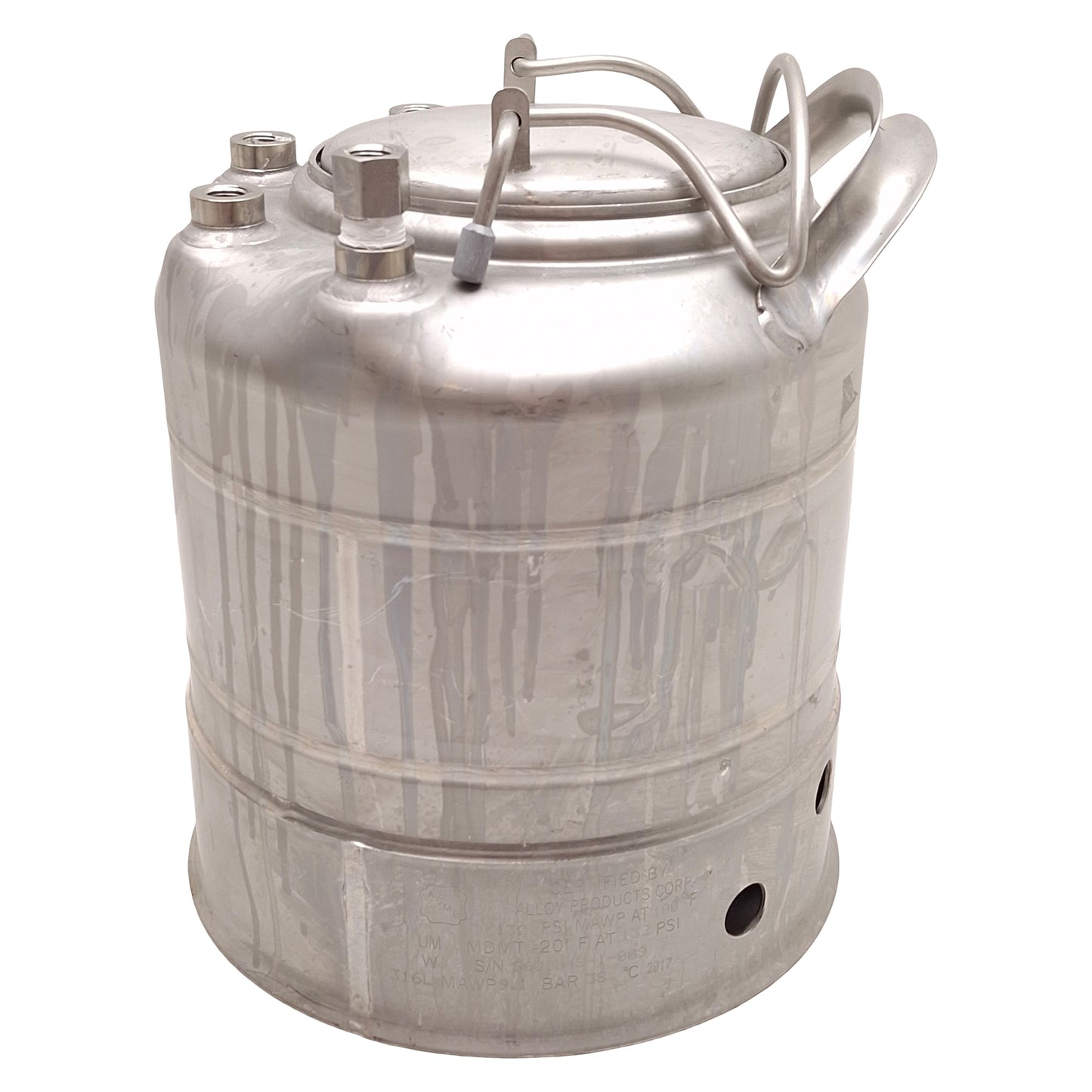 Used Alloy Products B530-2081-00-E-R General Purpose Pressure Vessel, 2gal *No Boot*
