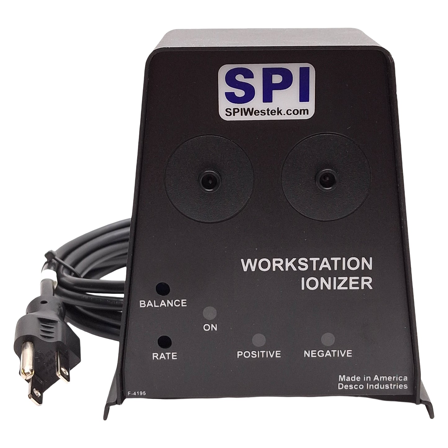 Used SPI 94000 Counter Workstation Ionizer, 12in Range, <15s Neutralization, 120VAC