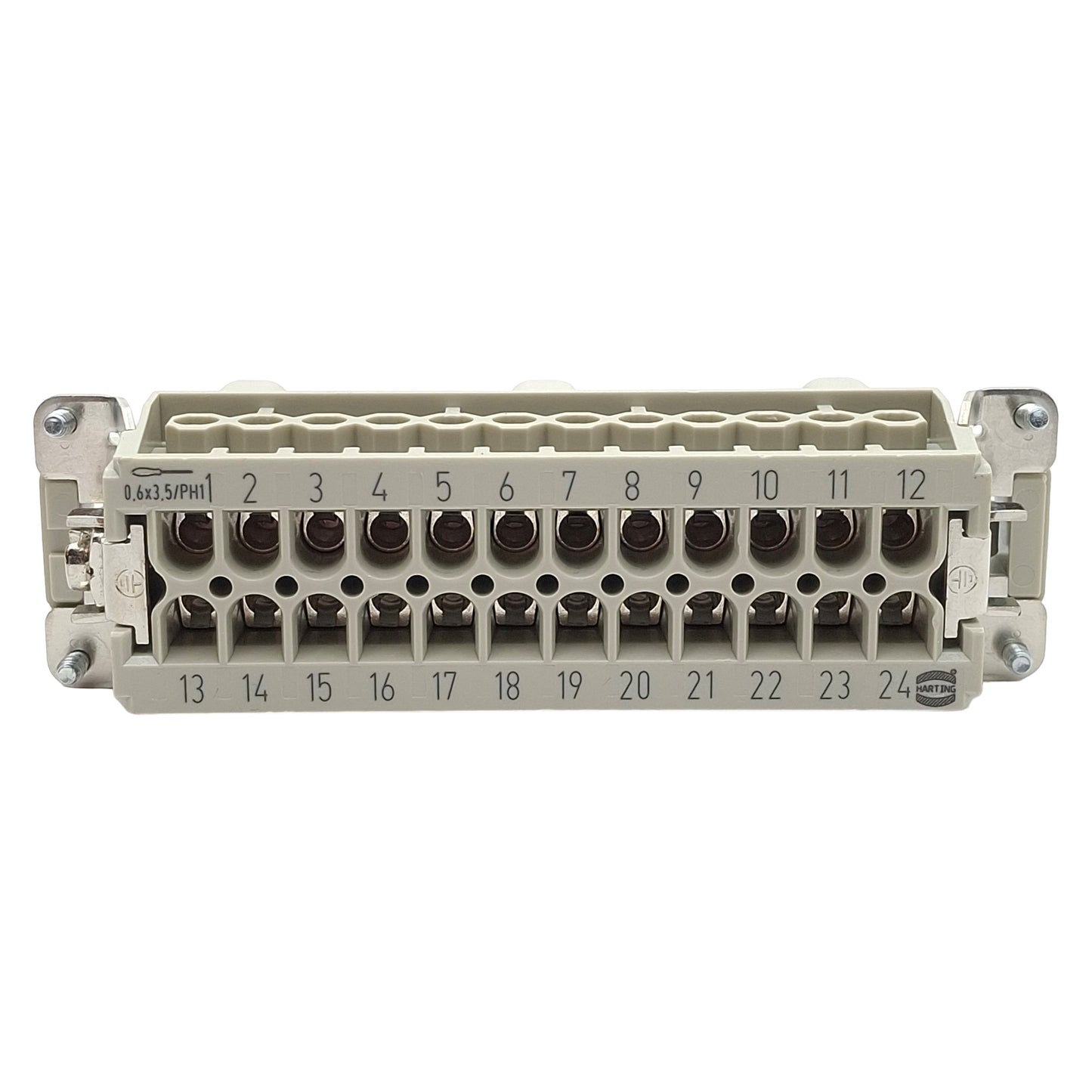 New Harting 09330242601 Heavy Duty Insert Screw Connector, 24-Pin Male, 16A 500VAC