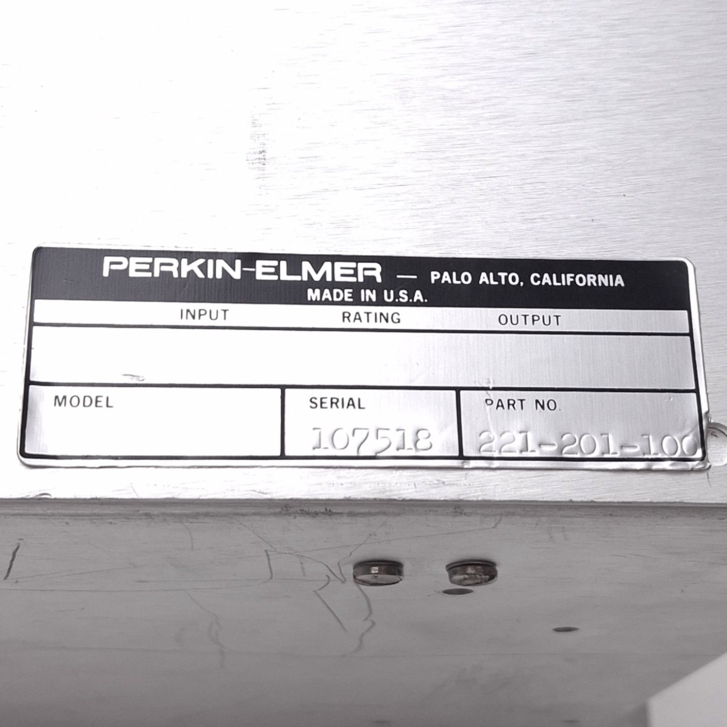 Used Perkin-Elmer 221-201-100 Auto Pumpdown Control for 4400 Sputtering System