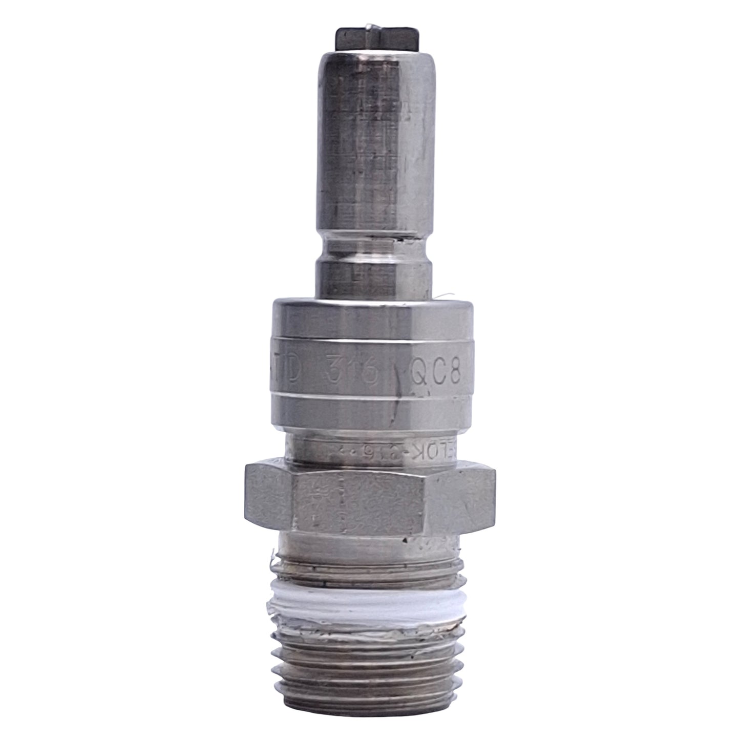 Used Swagelok SS-QC8-S-8PM Stainless Steel Quick Connect Stem w/o Valve, 1/2 NPT