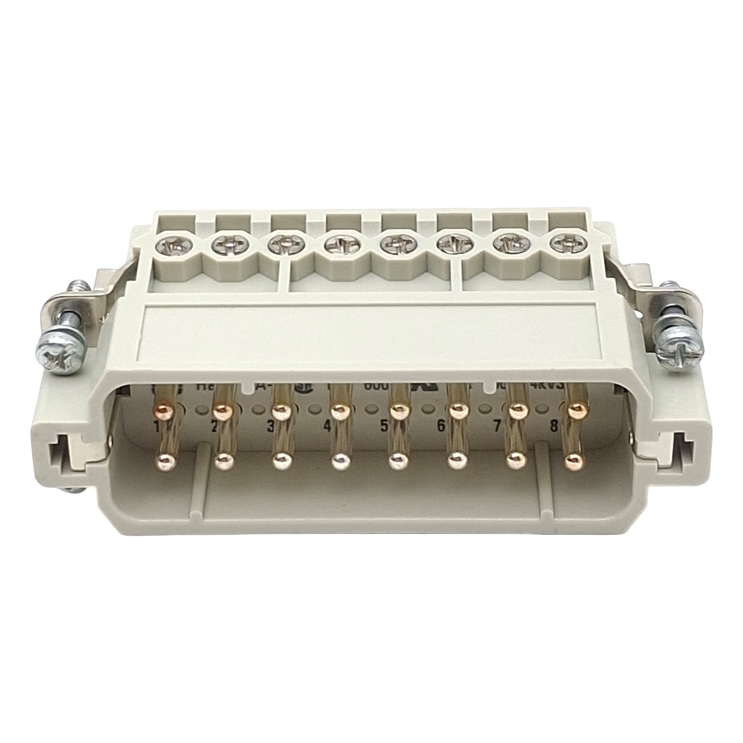 New Harting 09200162612 Heavy Duty Insert Screw Connector, 16-Pin Male, 16A 250VAC