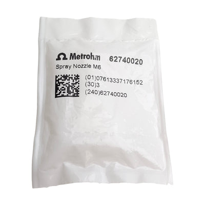 New Metrohm 6.2740.020 Spray Nozzle For Fine Spraying Rinsing Solution, M6 Thread