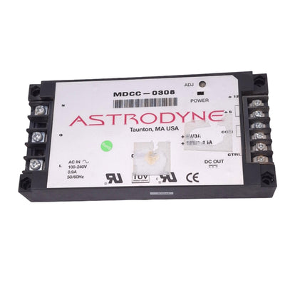 Used Astrodyne MDCC-0308 Power Supply, 100-240VAC In, 5/12VDC 3/1.25A Out, 30W Max