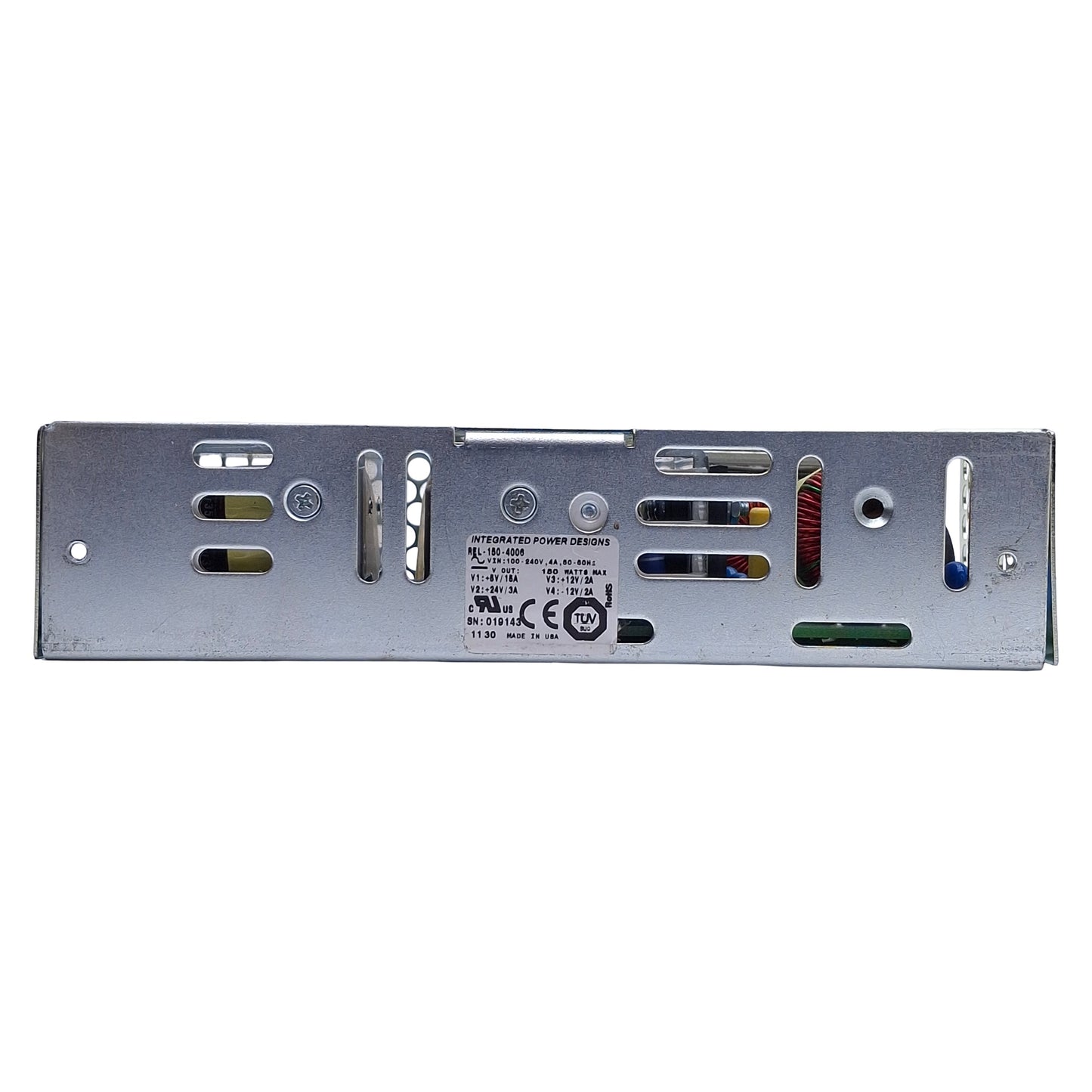Used Integrated Power Designs REL-150-4006 Quad Output Power Supply 150W, 100-240VAC