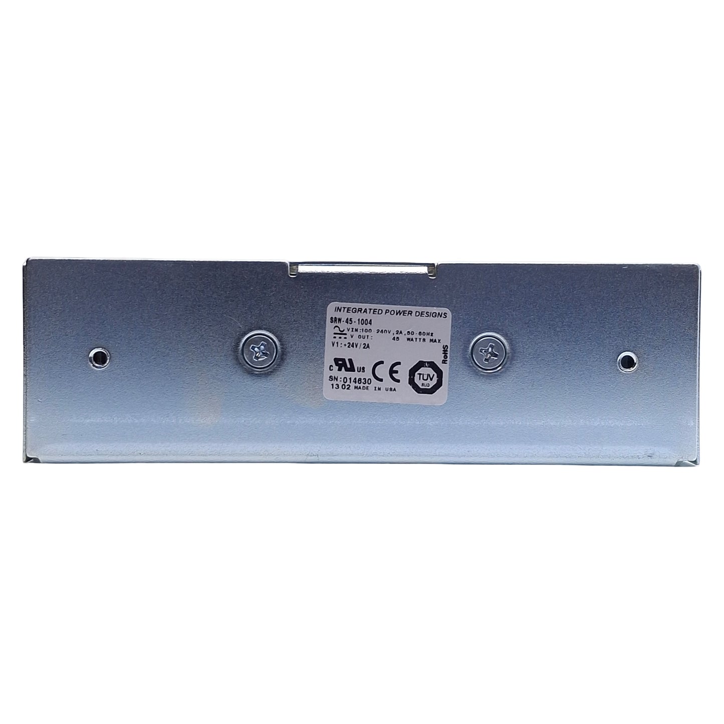 Used Integrated Power Designs SRW-45-1004 Power Supply 45W, 100-240VAC In, 24VDC Out