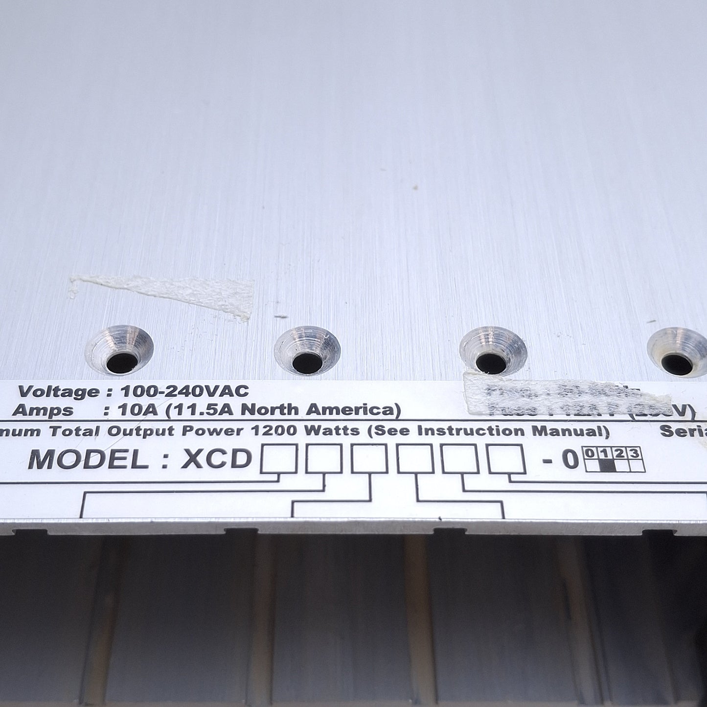 Used Excelsys XCD-01 Modular Power Supply 6-Slot, 1200W, 100-240VAC 10A Input