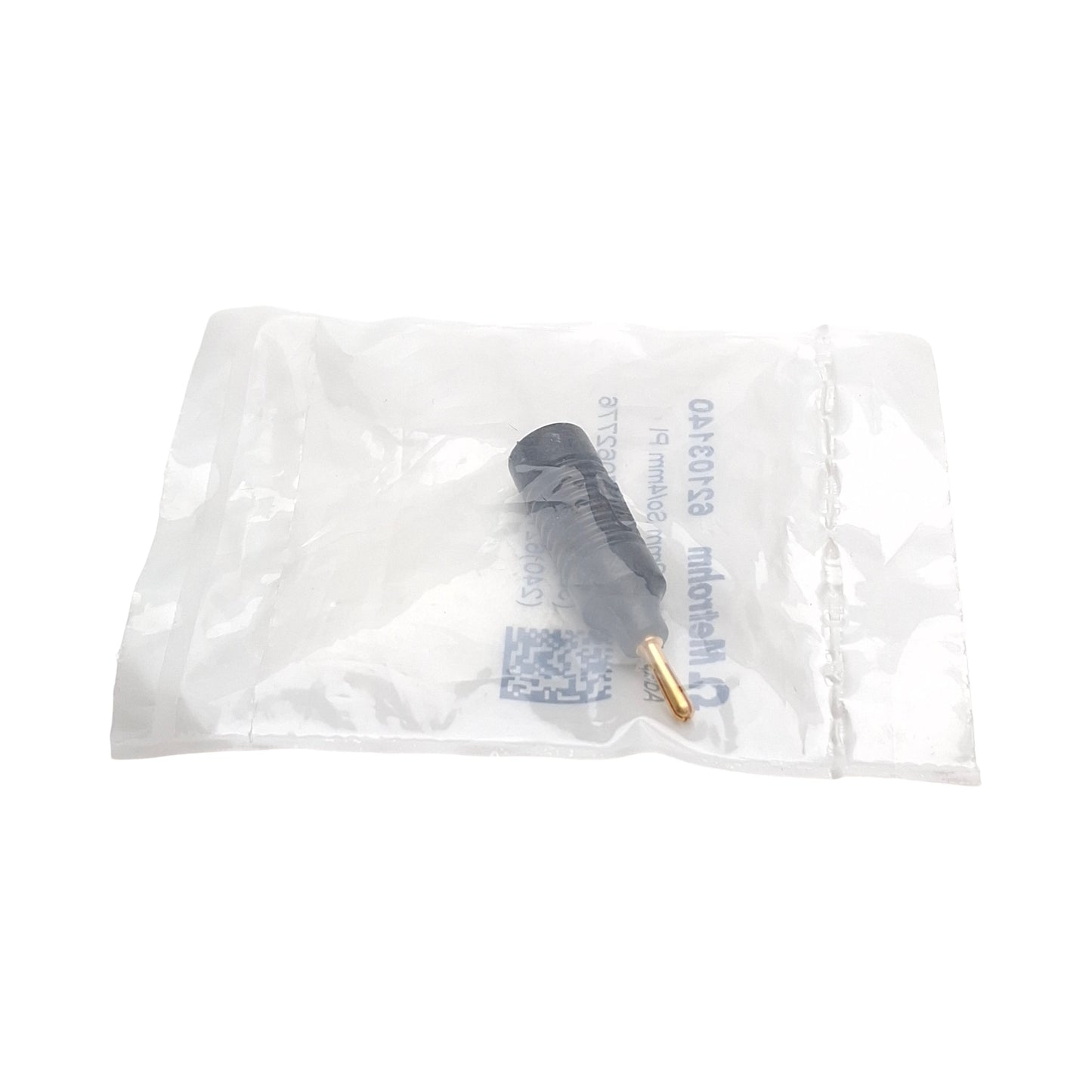 New Metrohm 6.2103.140 Black Adaptor Socket, Plug B (4mm) to 2mm Socket