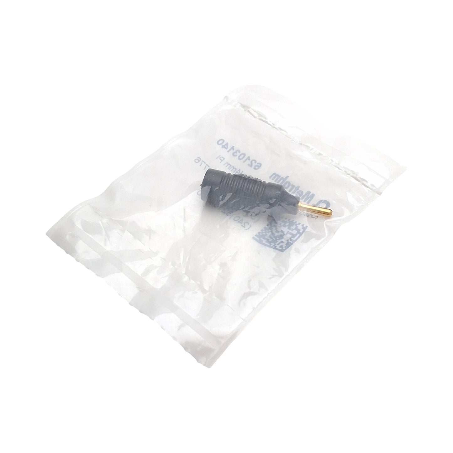 New Metrohm 6.2103.140 Black Adaptor Socket, Plug B (4mm) to 2mm Socket