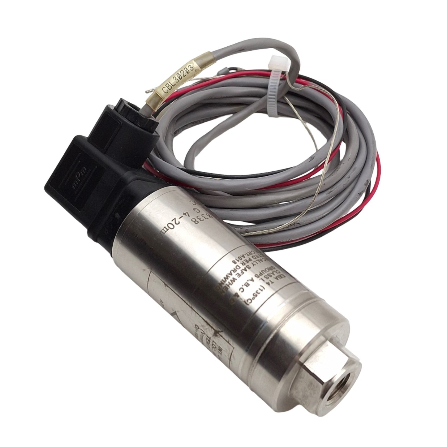 Used General Electric PTX610 Pressure Transmitter, 9-30VDC, 600Psi Range, 4-20mA Out