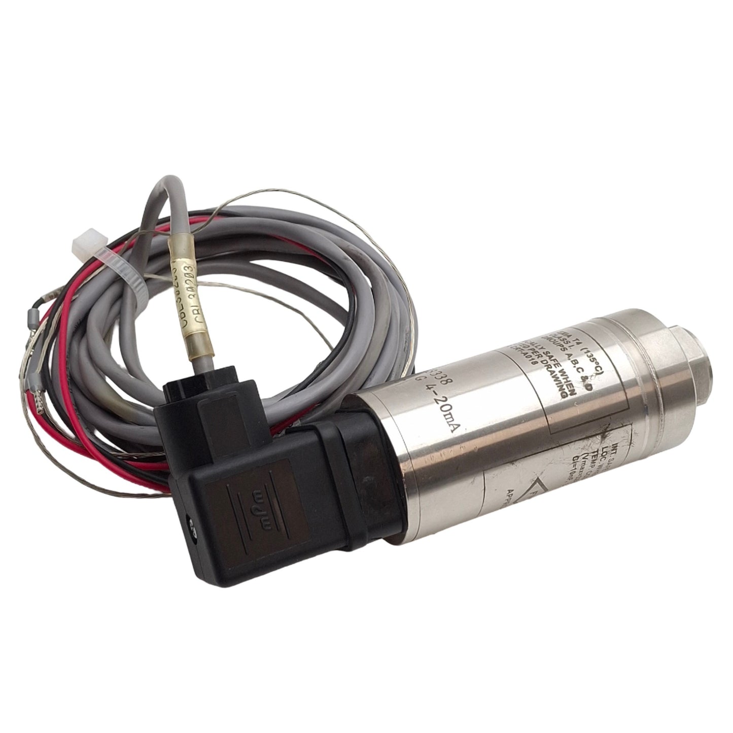 Used General Electric PTX610 Pressure Transmitter, 9-30VDC, 600Psi Range, 4-20mA Out