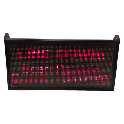Used Vorne XL800-32080T Productivity Graphic Display, 32x80 Tricolor LED, 100-240VAC