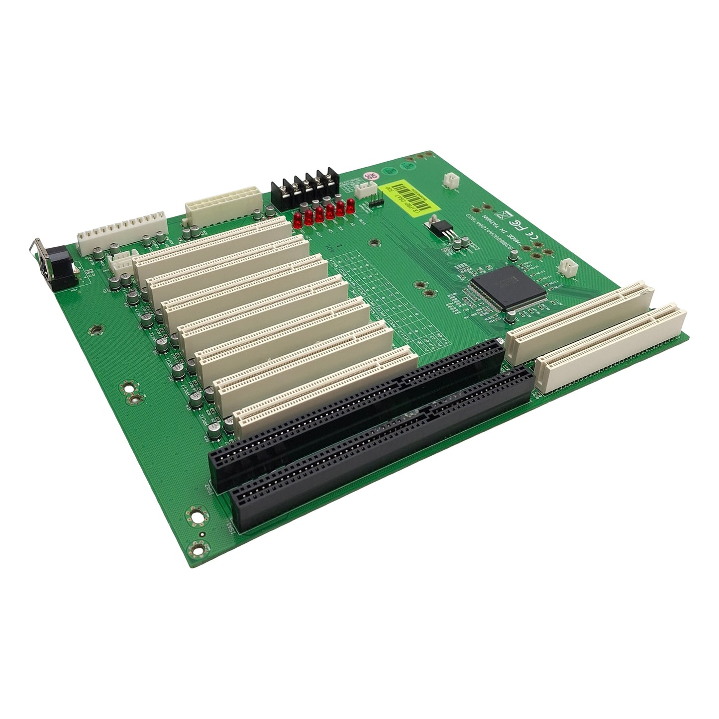 Used Portwell B9300892AA108A7823 Industrial PLC Backplane, 12-Slots, 20-Pin ATX Power
