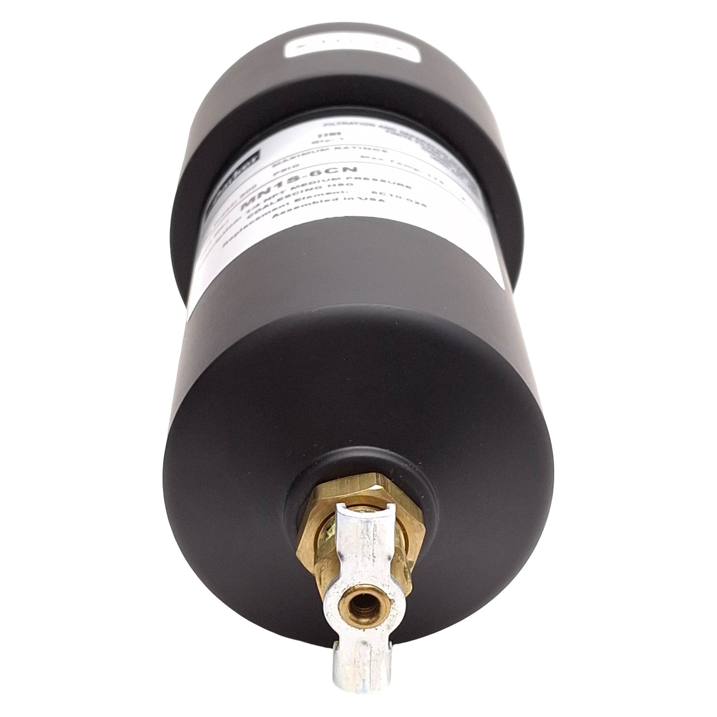 Used Parker MN1S-6CN Pneumatic Coalescing Filter, 800psig, 175°F, 1/4in NPT Ports