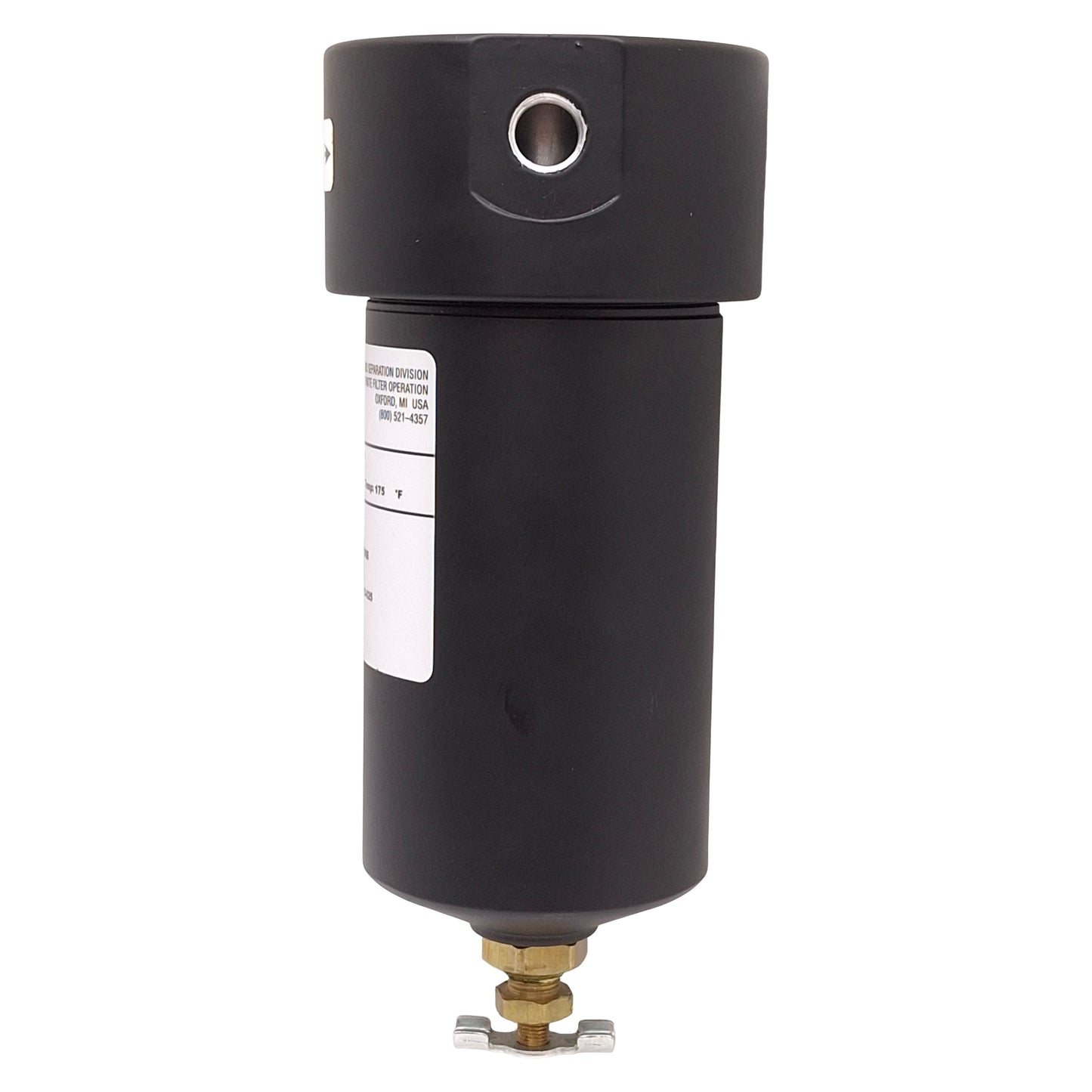 Used Parker MN1S-6CN Pneumatic Coalescing Filter, 800psig, 175°F, 1/4in NPT Ports