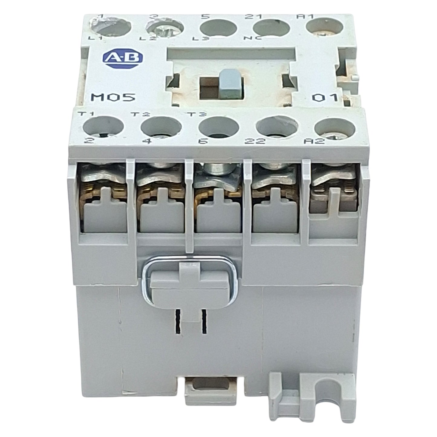 Used Allen Bradley 100-M05NZ2431 Contactor, 3-Pole, 1NC, 12A 600VAC, 24VDC Coil