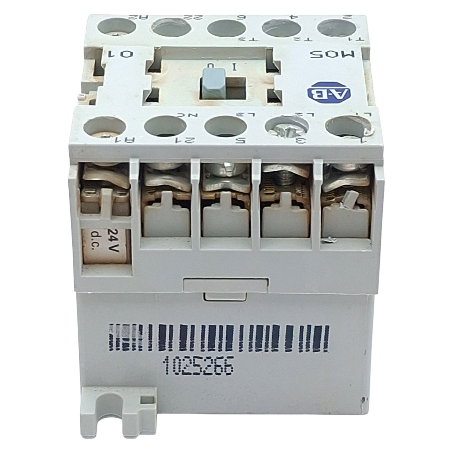 Used Allen Bradley 100-M05NZ2431 Contactor, 3-Pole, 1NC, 12A 600VAC, 24VDC Coil