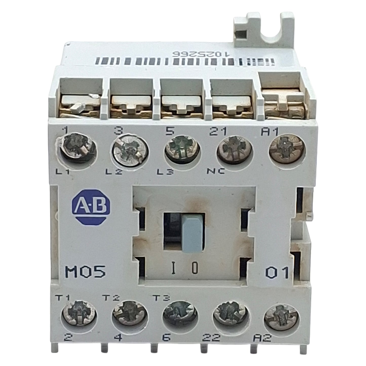 Used Allen Bradley 100-M05NZ2431 Contactor, 3-Pole, 1NC, 12A 600VAC, 24VDC Coil