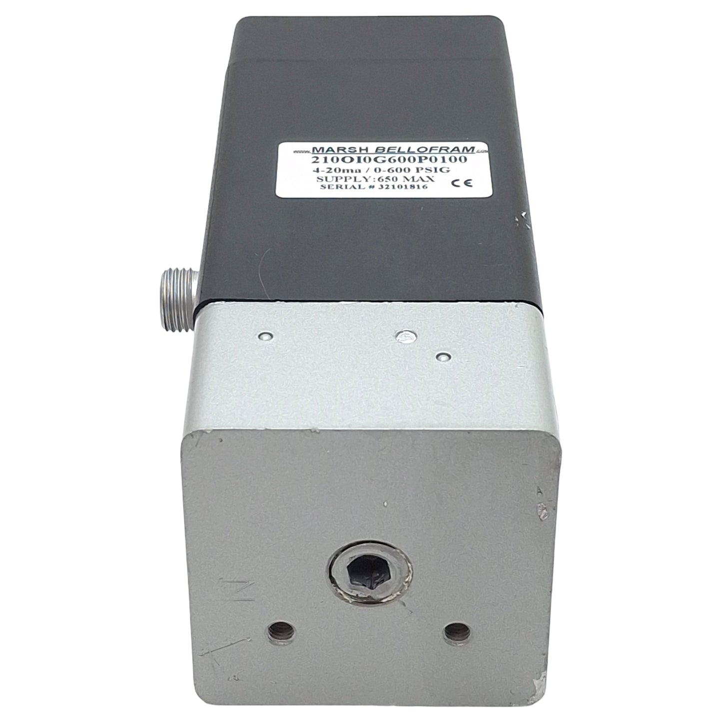 Used Marsh Bellofram 210OI0G600P0100 Pressure Controller, 0-600psi, 4-20mA, 650VAC