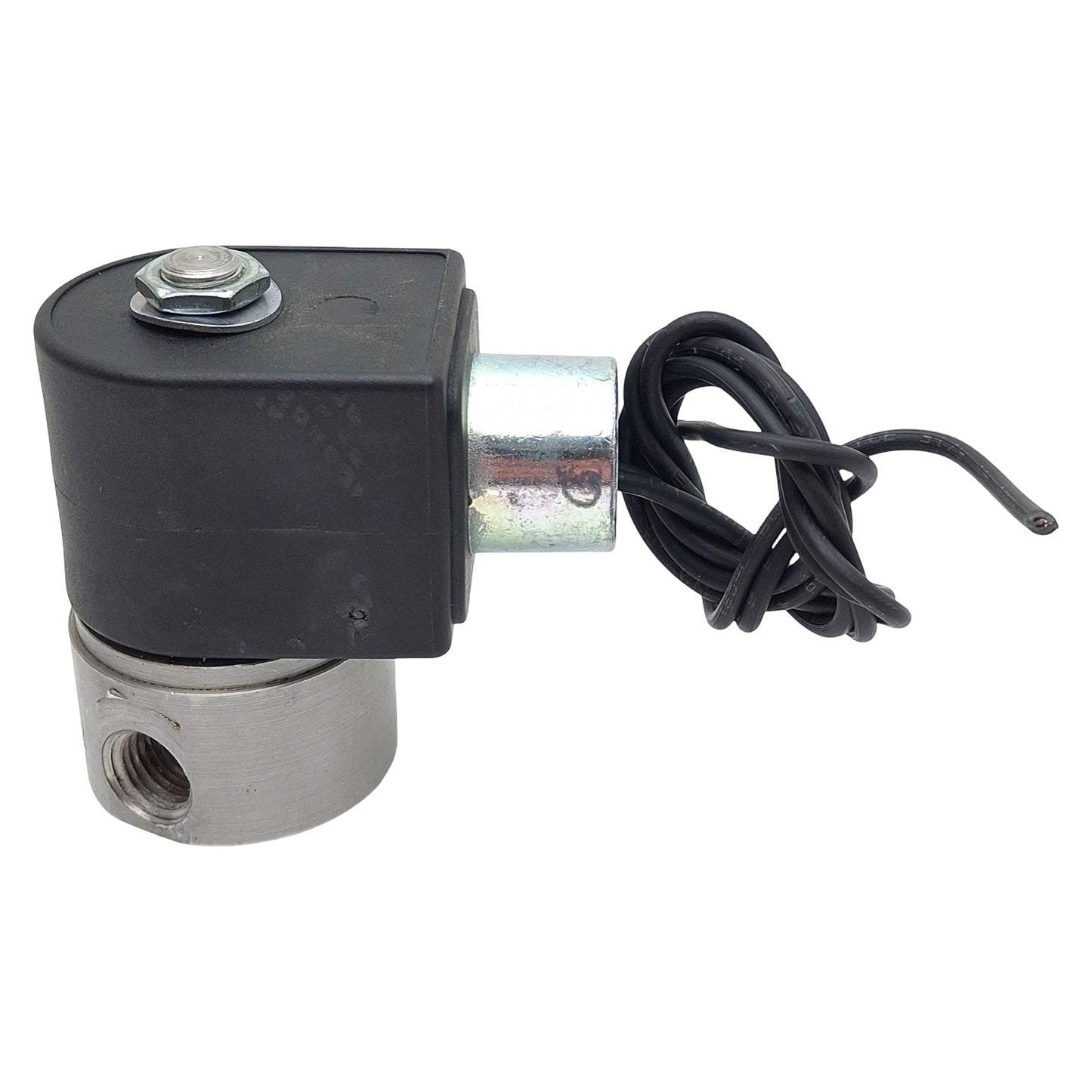 Used Parker 71215SN2EF00N0C111P3 Solenoid Valve, 1/4in NPT, 1000psi, 110/120VAC Coil