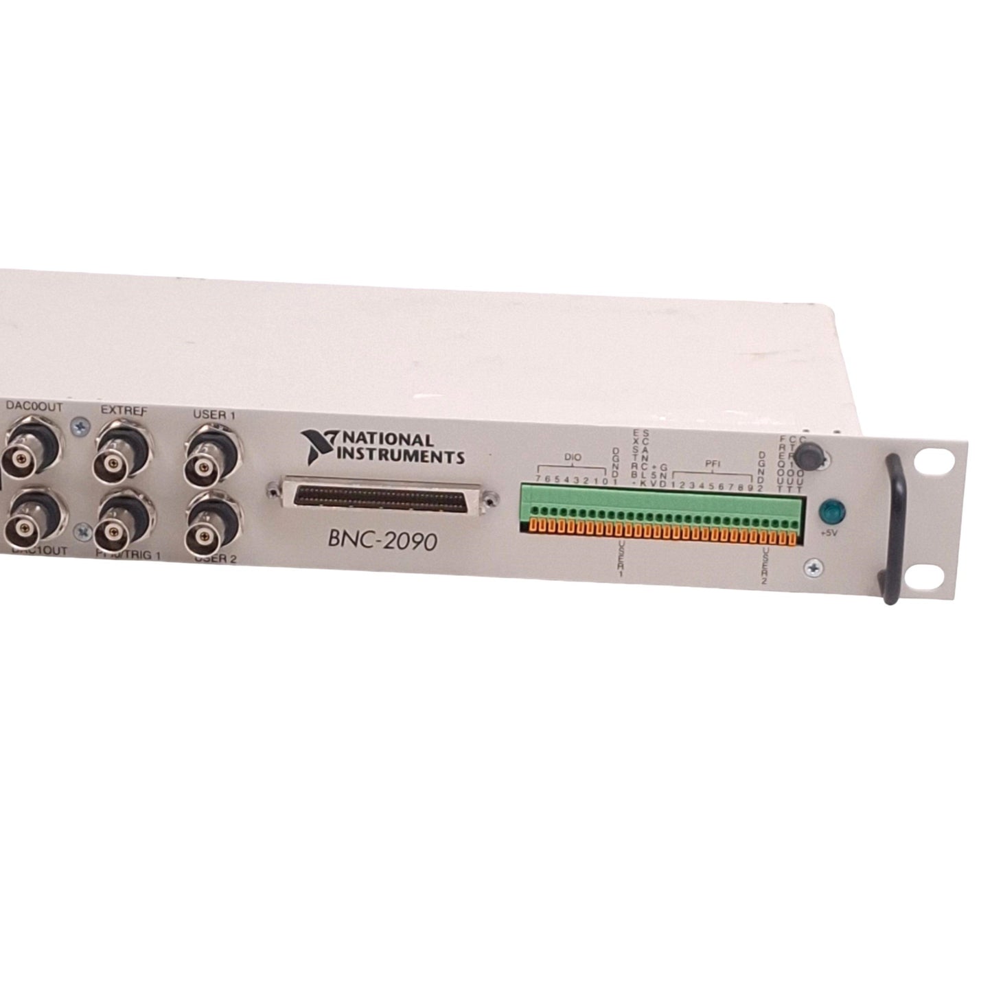 Used National Instruments BNC-2090 Analog Terminal Block, 1U Rack, 16AI 2AO BNC