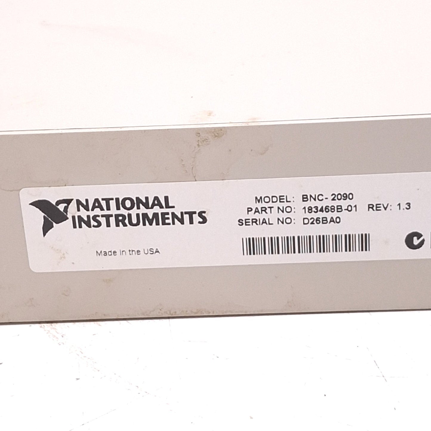Used National Instruments BNC-2090 Analog Terminal Block, 1U Rack, 16AI 2AO BNC