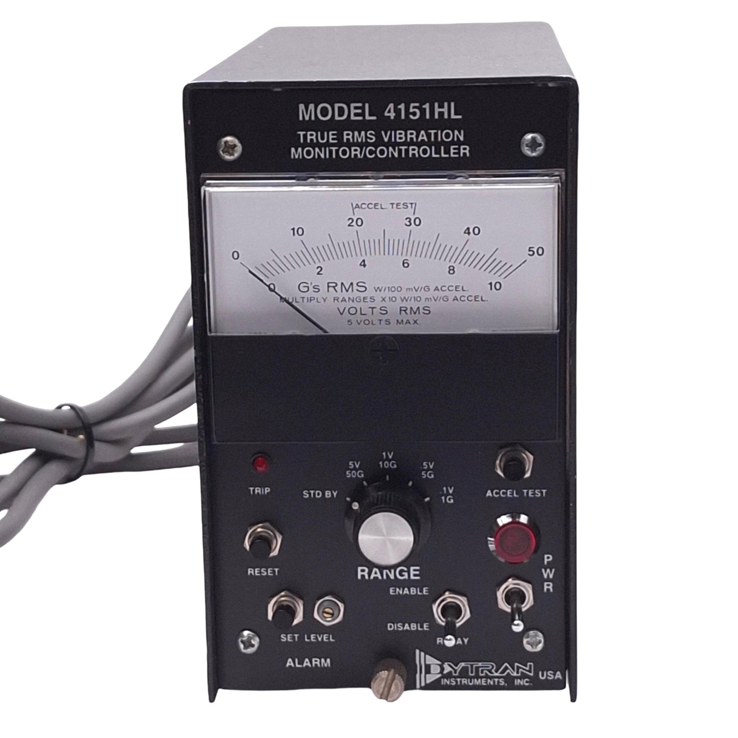Used Dytran 4151HL True RMS Vibration Monitor/Controller for Accelerometer, 115VAC