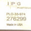 Used IPG Photonics PLD-33-974 Fiber Coupled Diode Laser, 33W, 974nm, ø0.23mm Bundle